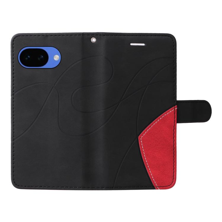 For Google Pixel 10a Dual-color Splicing Flip Leather Phone Case