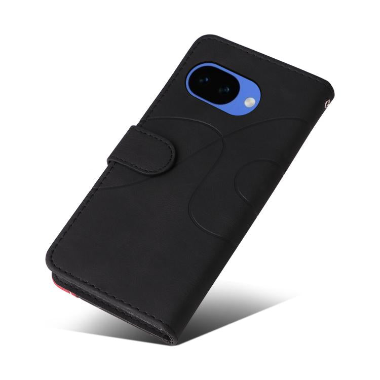 For Google Pixel 10a Dual-color Splicing Flip Leather Phone Case