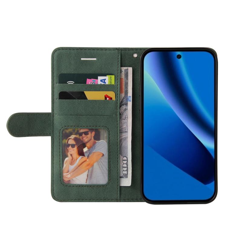 For Google Pixel 10a Dual-color Splicing Flip Leather Phone Case