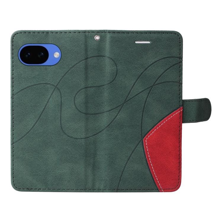 For Google Pixel 10a Dual-color Splicing Flip Leather Phone Case