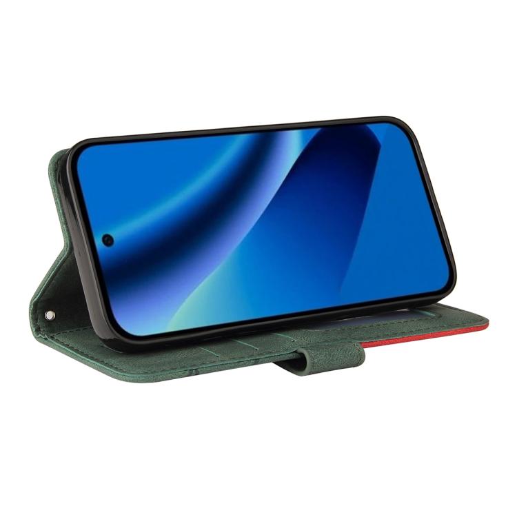 For Google Pixel 10a Dual-color Splicing Flip Leather Phone Case