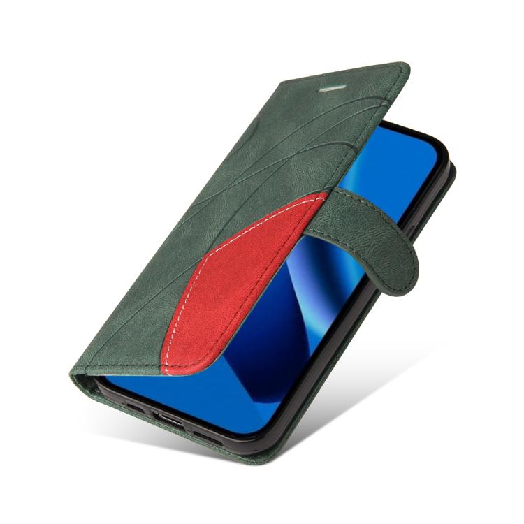 For Google Pixel 10a Dual-color Splicing Flip Leather Phone Case
