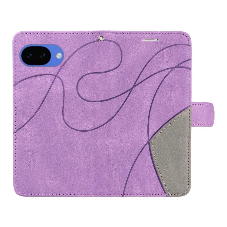 For Google Pixel 10a Dual-color Splicing Flip Leather Phone Case