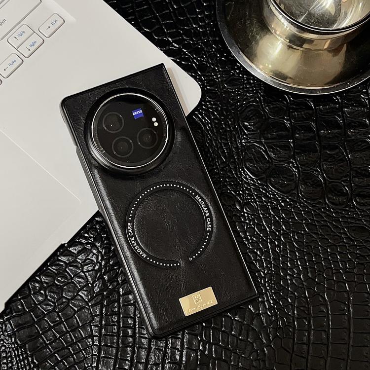 For vivo X Fold3 Crazy Horse Pattern MagSafe Magnetic Phone Case