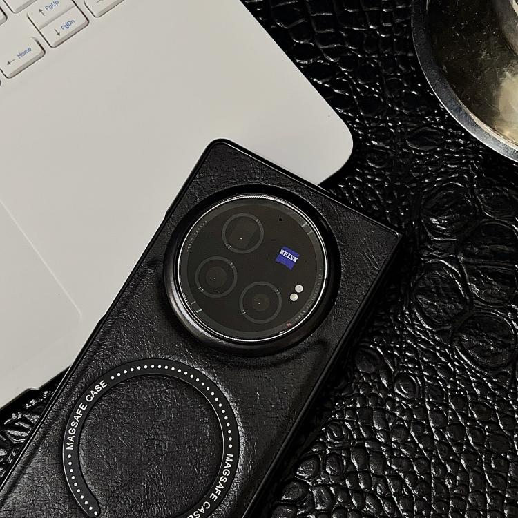 For vivo X Fold3 Crazy Horse Pattern MagSafe Magnetic Phone Case