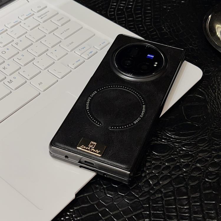 For vivo X Fold3 Crazy Horse Pattern MagSafe Magnetic Phone Case
