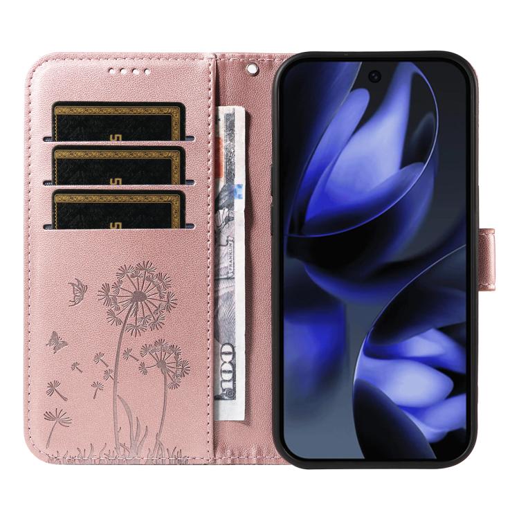 For Google Pixel 10 5G / 10 Pro 5G Global Dandelion Embossed Pattern Flip Leather Phone Case