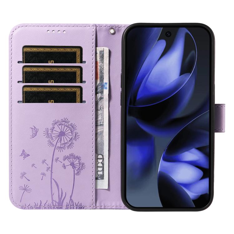 For Google Pixel 10 5G / 10 Pro 5G Global Dandelion Embossed Pattern Flip Leather Phone Case