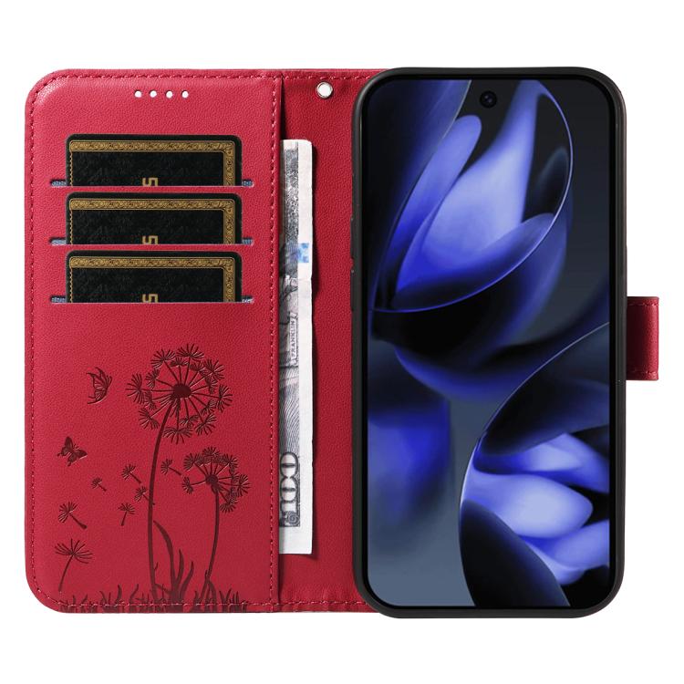 For Google Pixel 10 5G / 10 Pro 5G Global Dandelion Embossed Pattern Flip Leather Phone Case