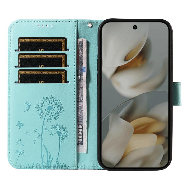 For Google Pixel 10 Pro XL 5G Global Dandelion Embossed Pattern Flip Leather Phone Case