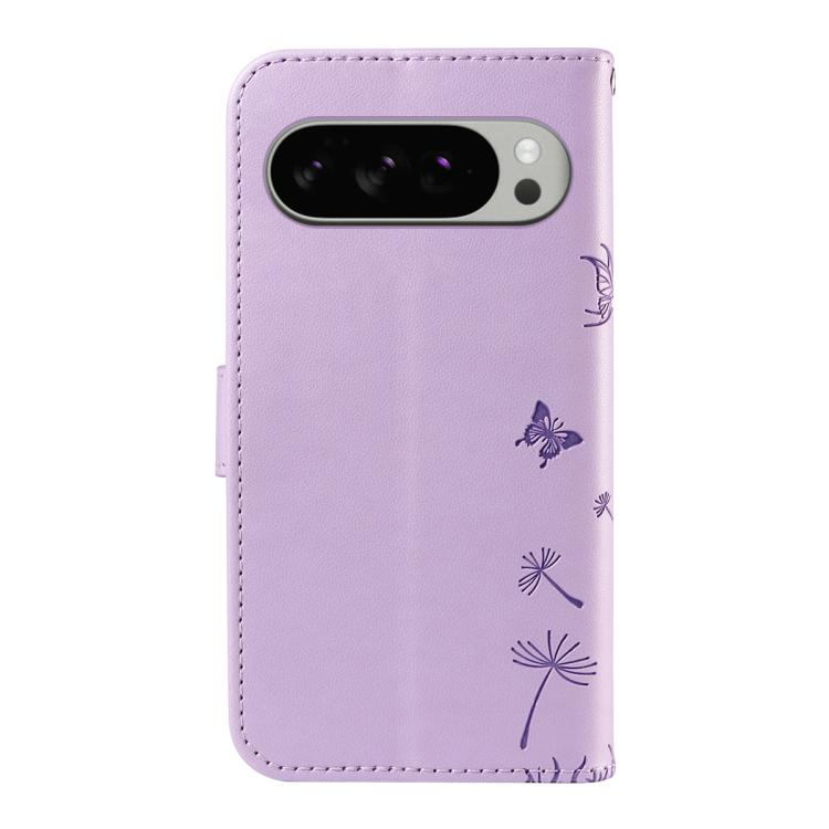 For Google Pixel 10 Pro XL 5G Global Dandelion Embossed Pattern Flip Leather Phone Case