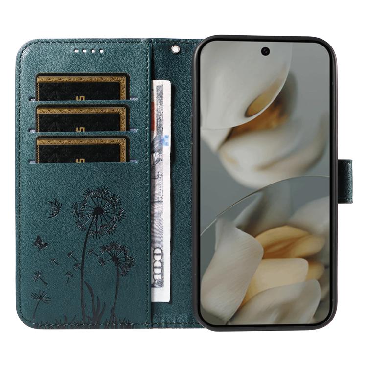 For Google Pixel 10 Pro XL 5G Global Dandelion Embossed Pattern Flip Leather Phone Case
