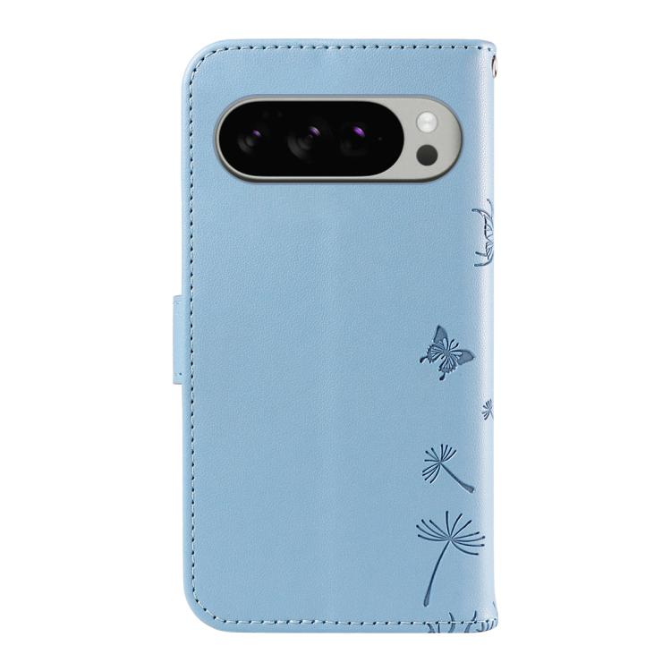 For Google Pixel 10 Pro XL 5G Global Dandelion Embossed Pattern Flip Leather Phone Case