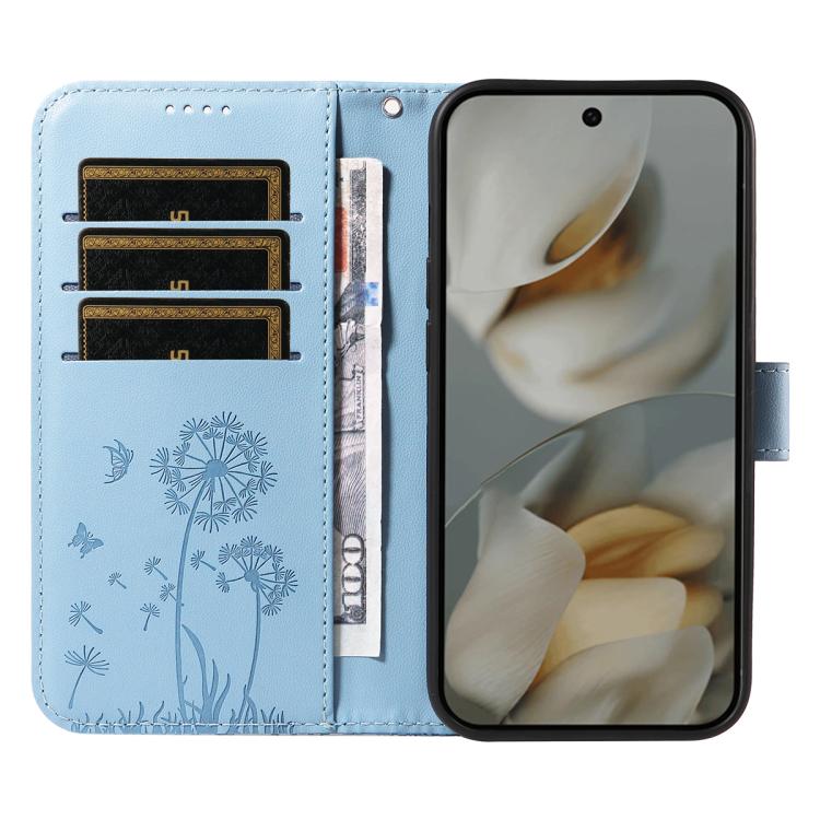 For Google Pixel 10 Pro XL 5G Global Dandelion Embossed Pattern Flip Leather Phone Case