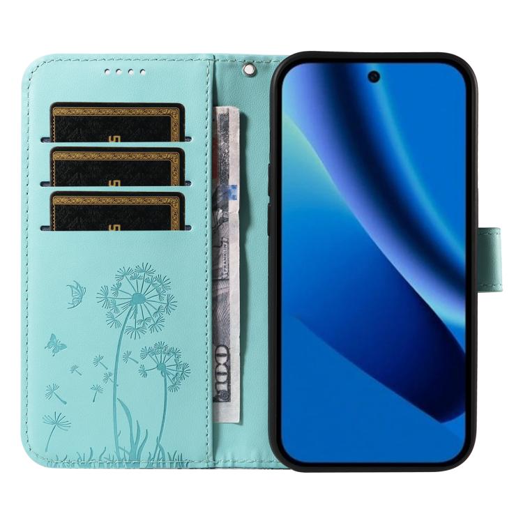 For Google Pixel 10a Dandelion Embossed Pattern Flip Leather Phone Case