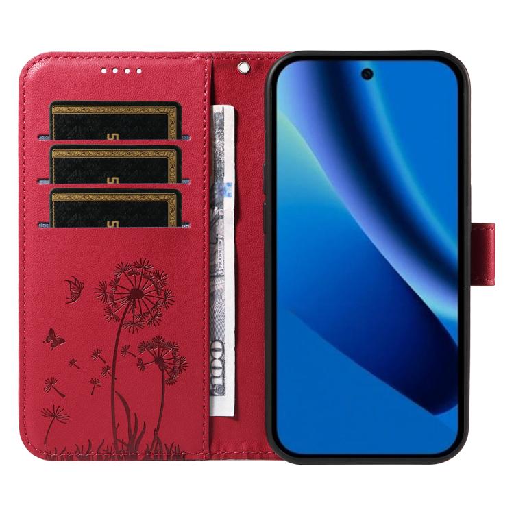 For Google Pixel 10a Dandelion Embossed Pattern Flip Leather Phone Case