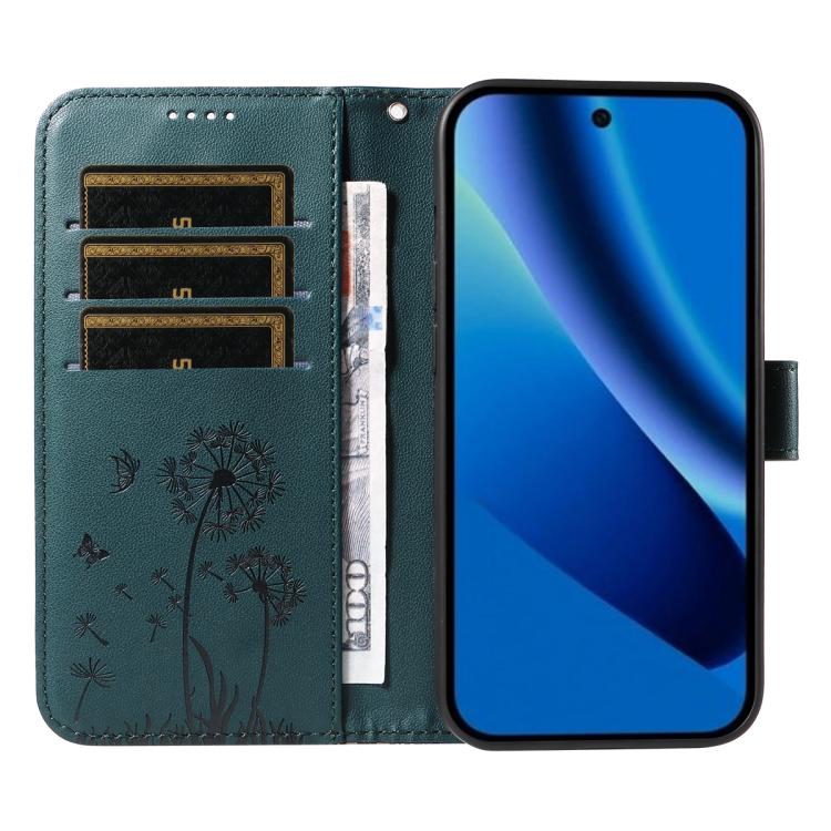 For Google Pixel 10a Dandelion Embossed Pattern Flip Leather Phone Case