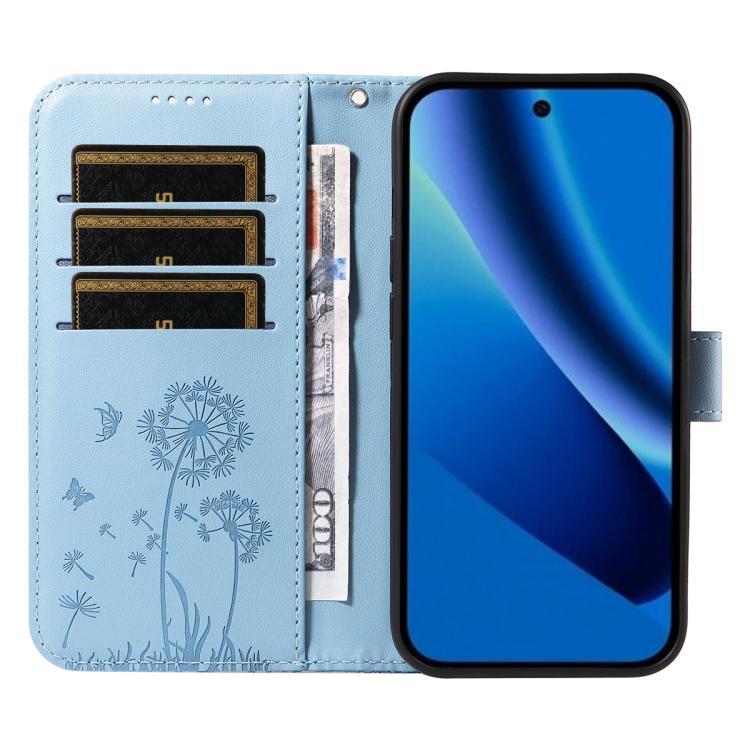 For Google Pixel 10a Dandelion Embossed Pattern Flip Leather Phone Case