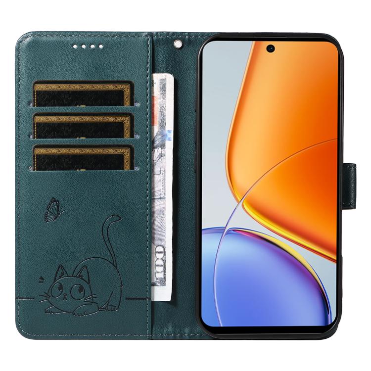 For vivo Y39 5G Global Adorable Cat Embossed Pattern Flip Leather Phone Case