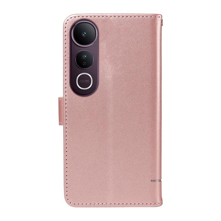 For vivo V50 Lite 5G Global Adorable Cat Embossed Pattern Flip Leather Phone Case
