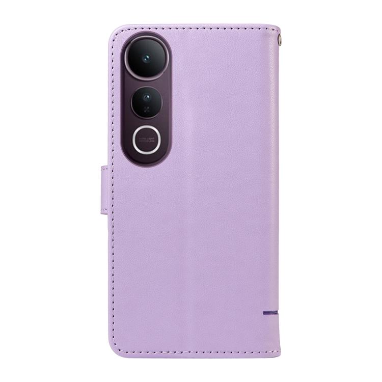 For vivo V50 Lite 5G Global Adorable Cat Embossed Pattern Flip Leather Phone Case