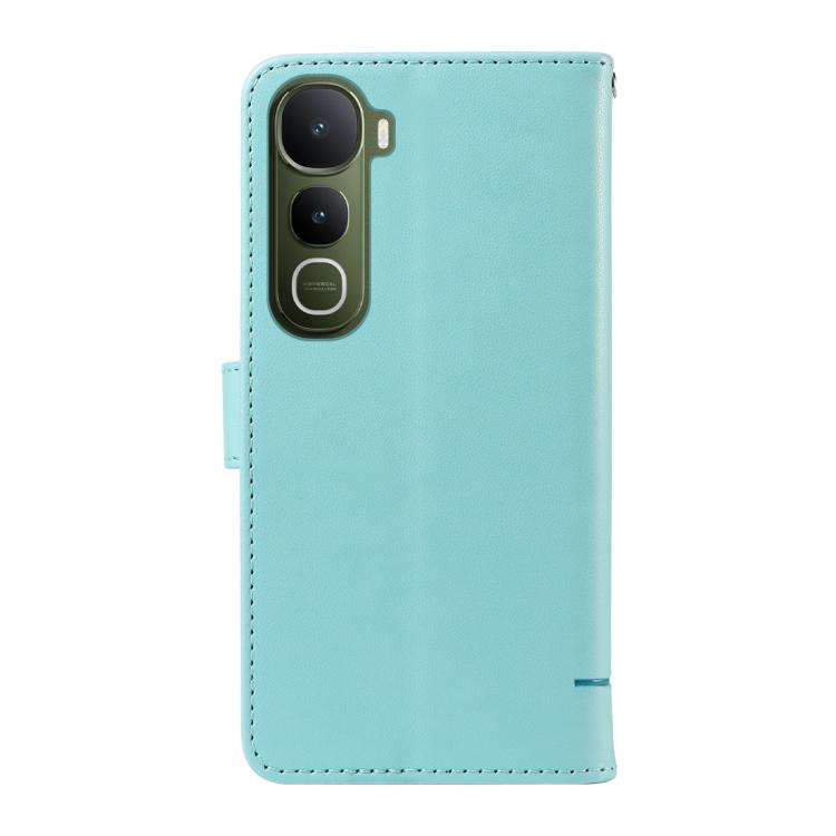 For vivo Y400 5G Adorable Cat Embossed Pattern Flip Leather Phone Case