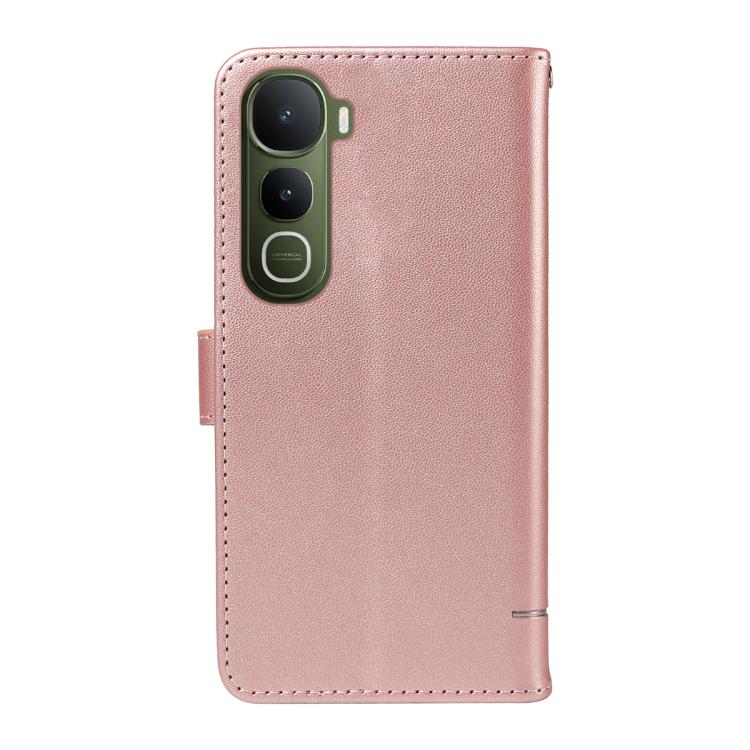 For vivo Y400 5G Adorable Cat Embossed Pattern Flip Leather Phone Case