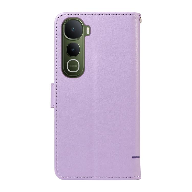 For vivo Y400 5G Adorable Cat Embossed Pattern Flip Leather Phone Case