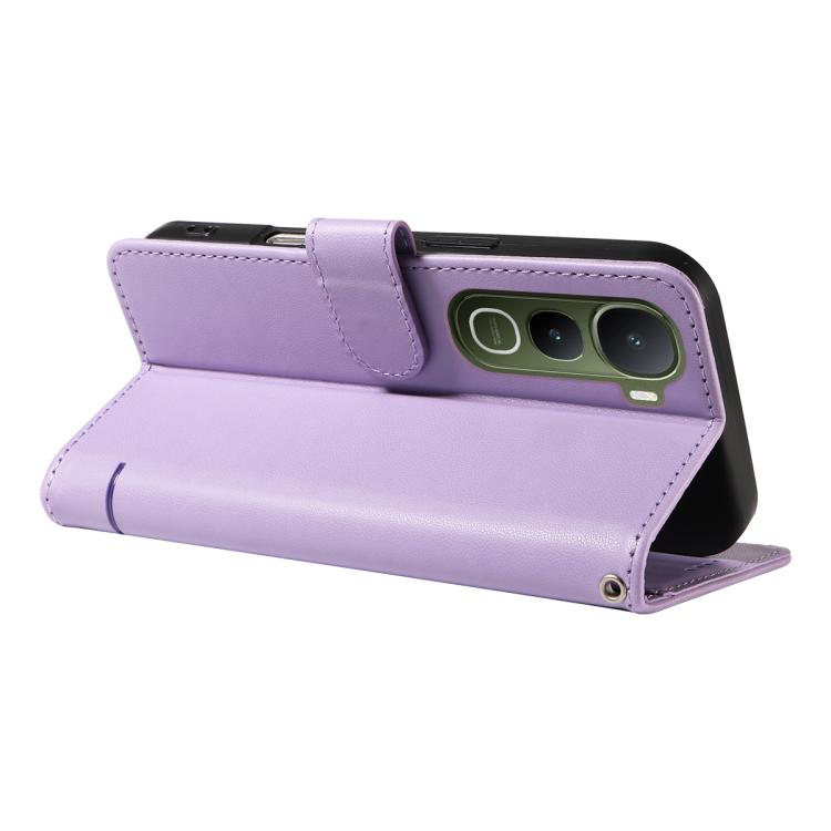 For vivo Y400 5G Adorable Cat Embossed Pattern Flip Leather Phone Case