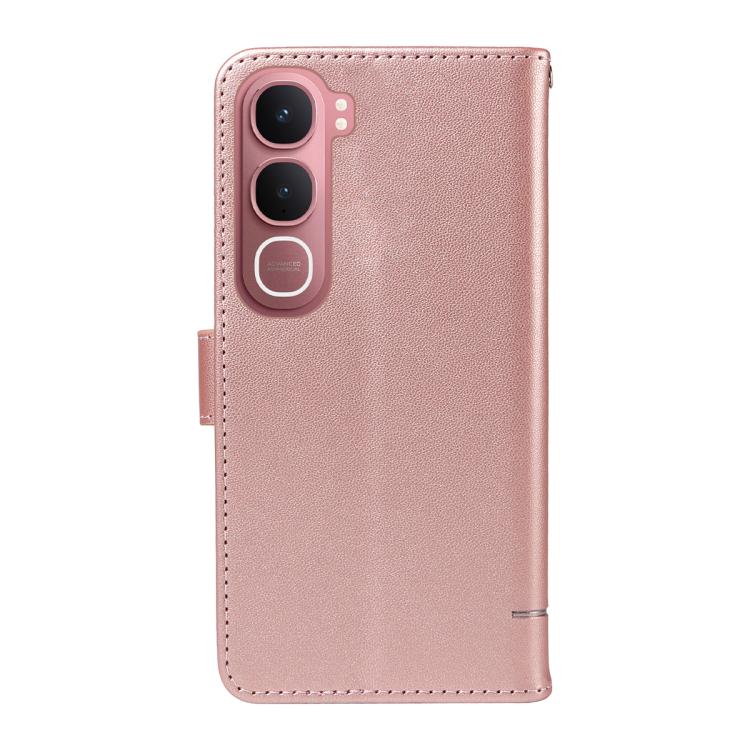 For vivo Y31 5G 2025 / Y21D Adorable Cat Embossed Pattern Flip Leather Phone Case