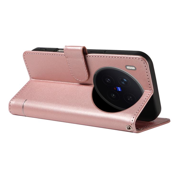 For vivo X300 Pro Adorable Cat Embossed Pattern Flip Leather Phone Case