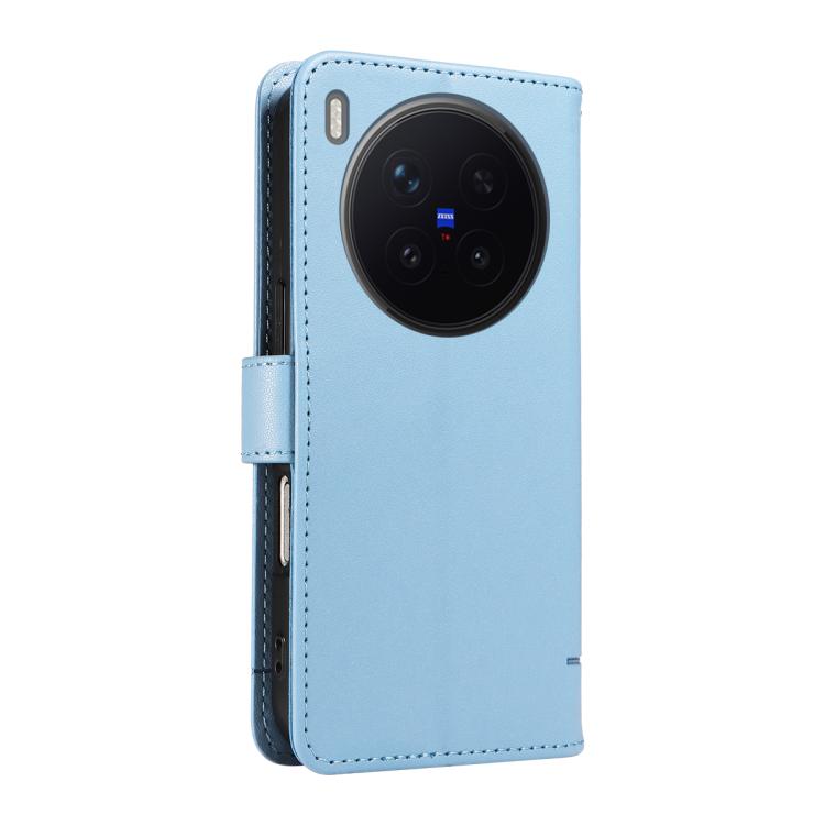 For vivo X300 Pro Adorable Cat Embossed Pattern Flip Leather Phone Case