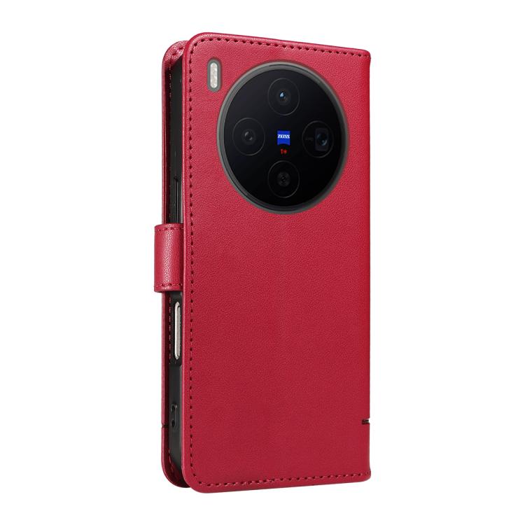 For vivo X300 Adorable Cat Embossed Pattern Flip Leather Phone Case
