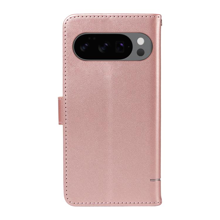 For Google Pixel 10 / 10 Pro Global Adorable Cat Embossed Pattern Flip Leather Phone Case