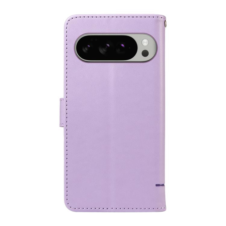 For Google Pixel 10 Pro XL 5G Global Adorable Cat Embossed Pattern Flip Leather Phone Case