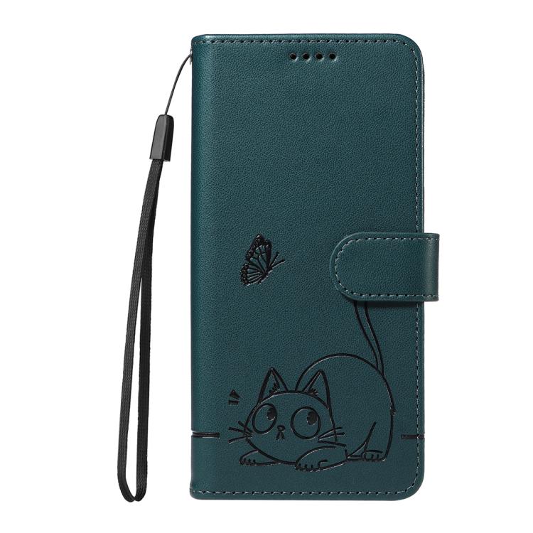 For Google Pixel 10 Pro XL 5G Global Adorable Cat Embossed Pattern Flip Leather Phone Case