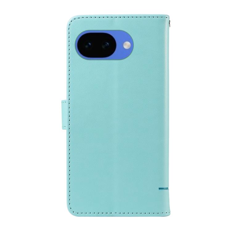 For Google Pixel 10a Adorable Cat Embossed Pattern Flip Leather Phone Case