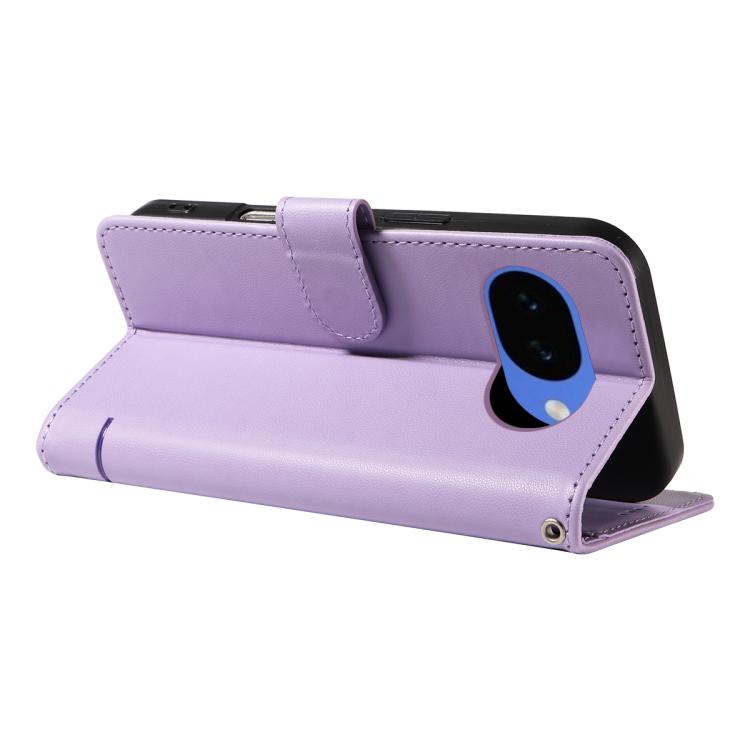 For Google Pixel 10a Adorable Cat Embossed Pattern Flip Leather Phone Case