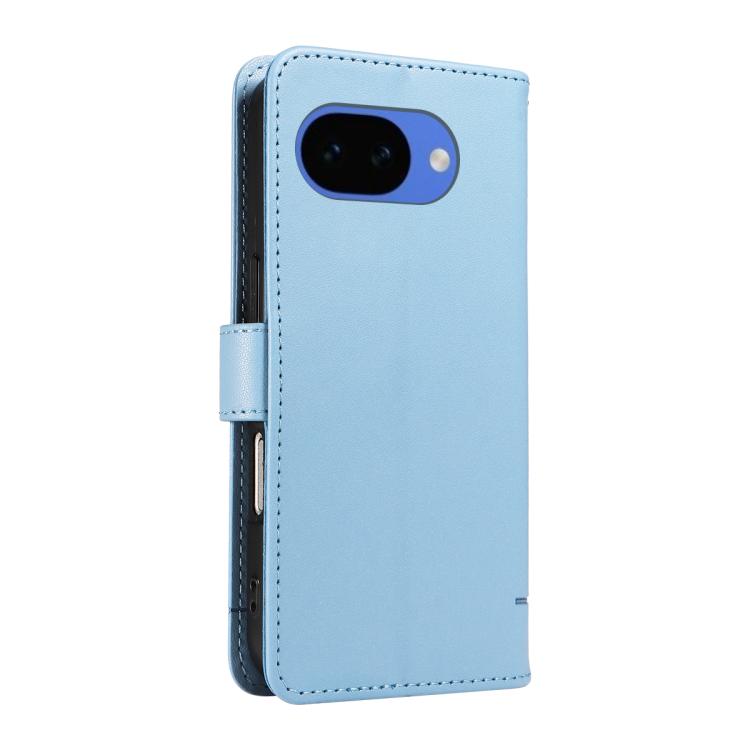 For Google Pixel 10a Adorable Cat Embossed Pattern Flip Leather Phone Case