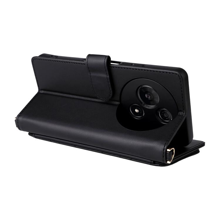 For TCL 60 NxtPaper Multifunctional 6-Card Slots Leather Phone Case with Wrist Strap