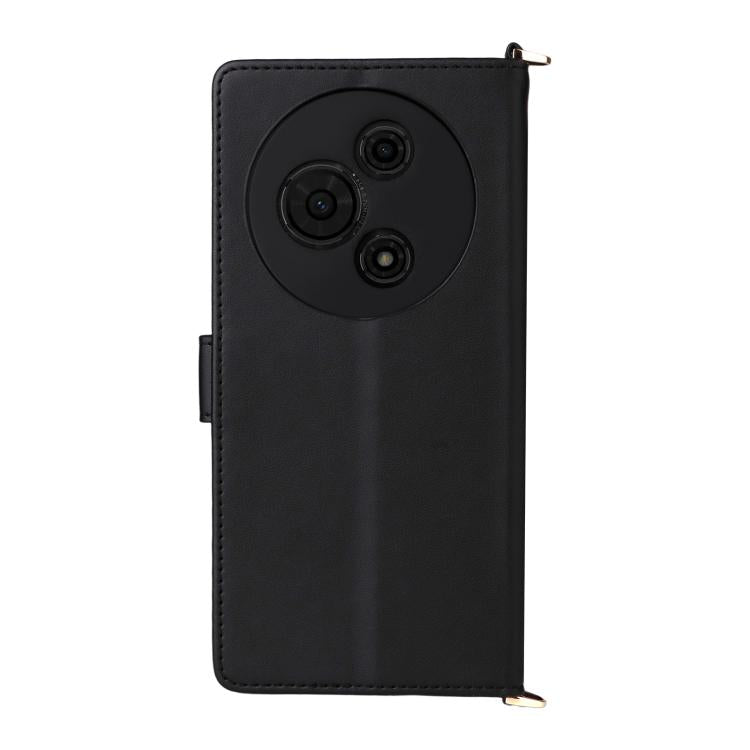 For TCL 605 / 60 SE Multifunctional 6-Card Slots Leather Phone Case with Wrist Strap