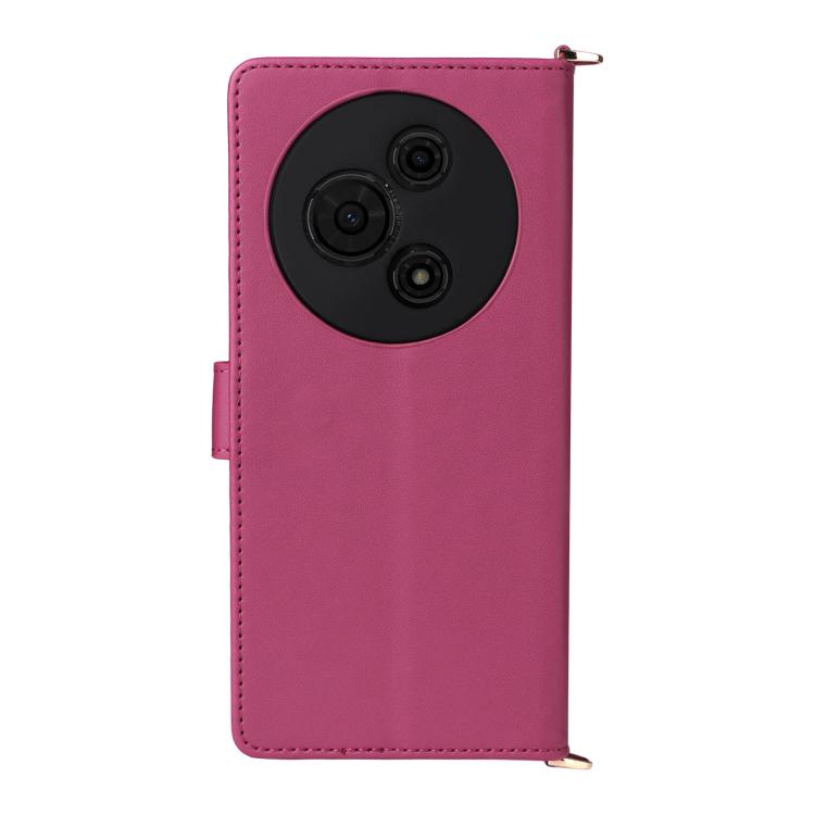 For TCL 605 / 60 SE Multifunctional 6-Card Slots Leather Phone Case with Wrist Strap