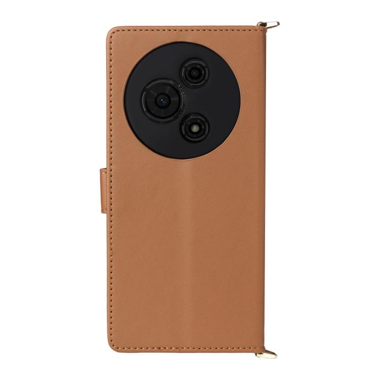 For TCL 605 / 60 SE Multifunctional 6-Card Slots Leather Phone Case with Wrist Strap