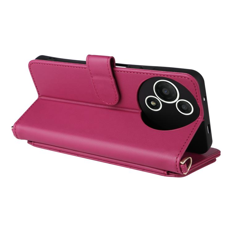For TCL 60 SE NxtPaper 5G Multifunctional 6-Card Slots Leather Phone Case with Wrist Strap