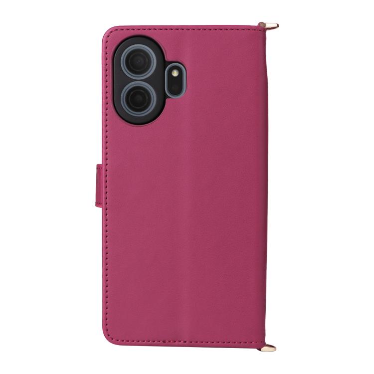 For TCL NxtPaper 70 Pro 5G Multifunctional 6-Card Slots Leather Phone Case with Wrist Strap