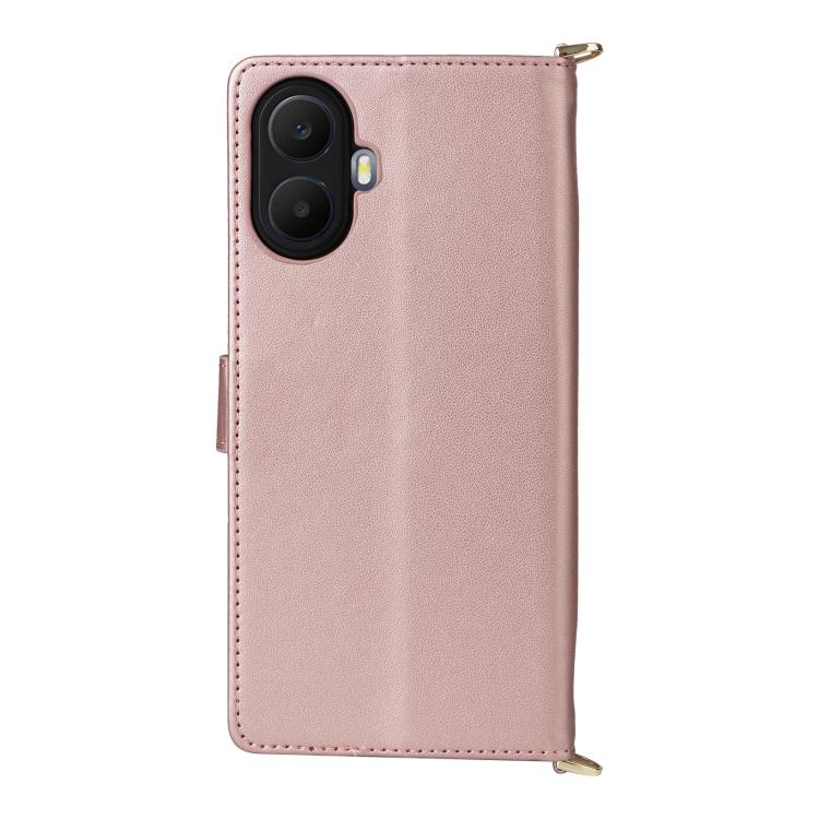 For TCL K70 5G Multifunctional 6-Card Slots Leather Phone Case with Wrist Strap