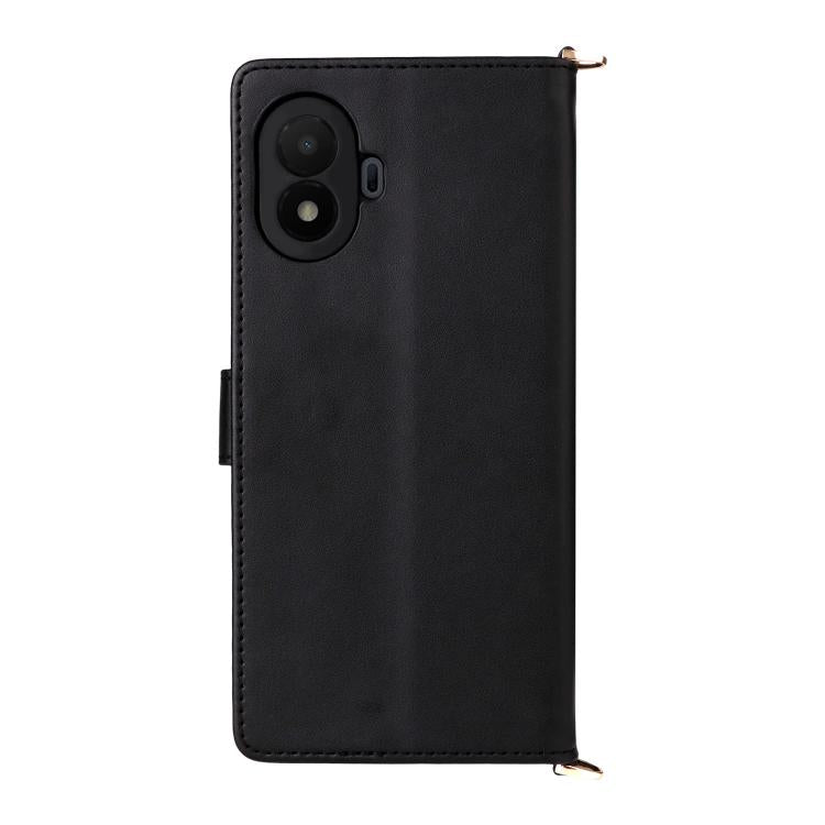 For TCL K70 SE 4G Multifunctional 6-Card Slots Leather Phone Case with Wrist Strap