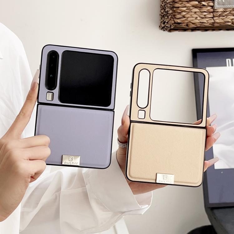 For Huawei Pura X Morandi Solid Color Leather Texture Phone Case