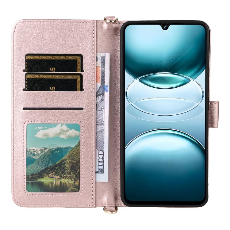 For Umidigi G100 4G / 5G / G100A Multifunctional 6-Card Slots Leather Phone Case with Wrist Strap