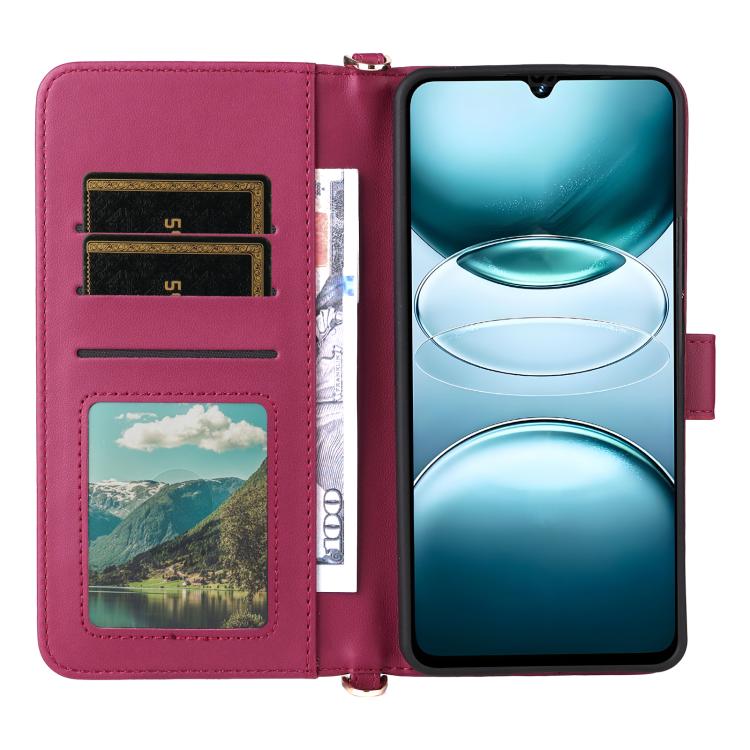 For Umidigi G100 4G / 5G / G100A Multifunctional 6-Card Slots Leather Phone Case with Wrist Strap